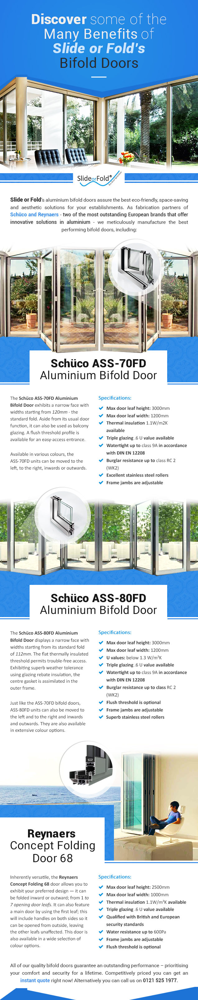 Discover some of the Many Benefits of Slide or Fold’s Bifold Doors
